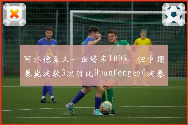 阿水德莱文一血塔率100%，但中期暴毙次数3次对比Huanfeng的0次暴露激进风格